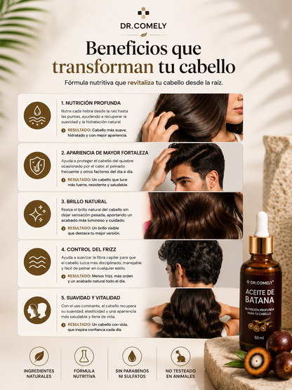 Aceite Batana + Romero | Ayuda al Crecimiento y reduce la Caida