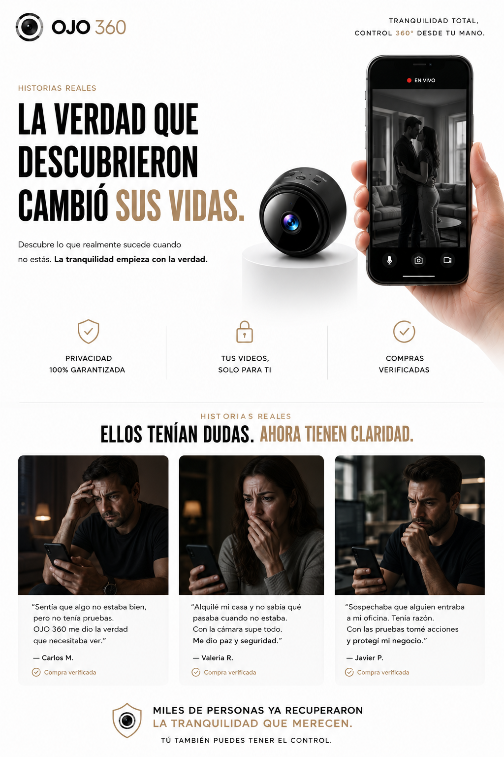 Ojo 360! Mini Camara Espia (conéctala con tu telefono)