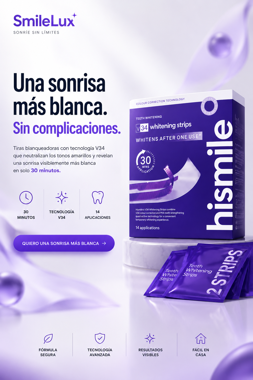 HiSmile - Dientes más blancos en 30 Minutos