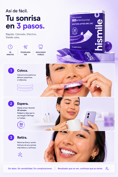 HiSmile - Dientes más blancos en 30 Minutos