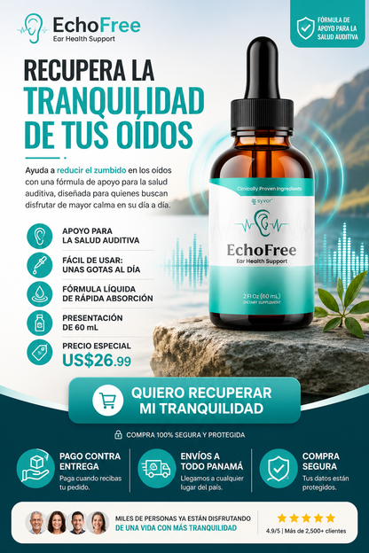 EchoFree Liberate de los zumbidos y el dolor de oido