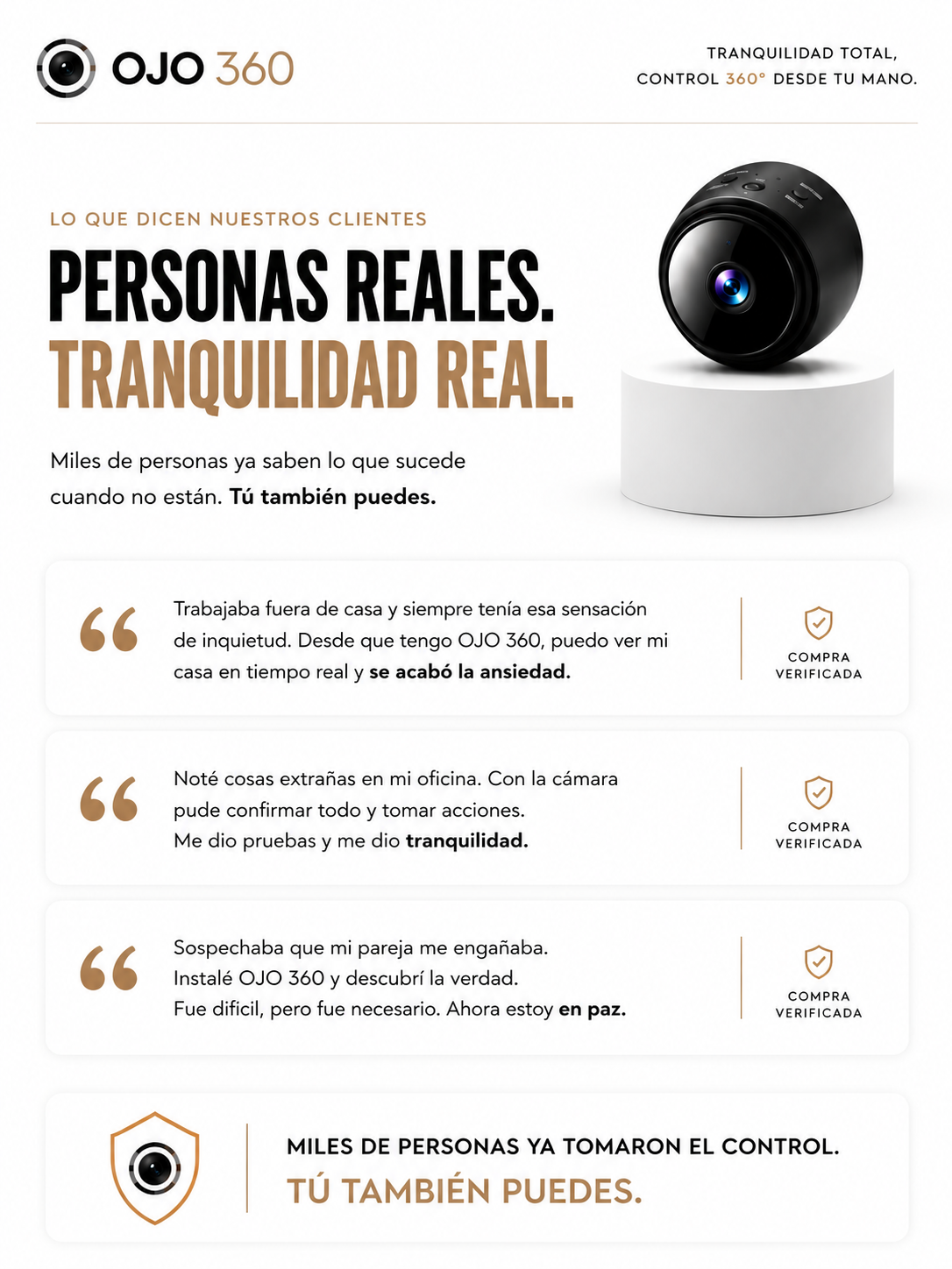 Ojo 360! Mini Camara Espia (conéctala con tu telefono)